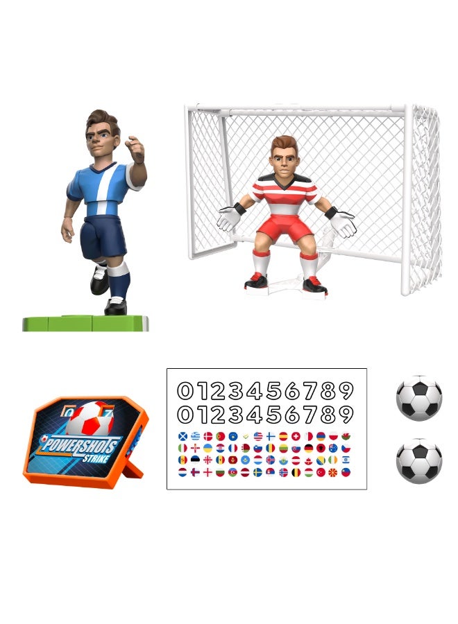 Funrise PowerShots Strike Soccer Action Figure Playset, Sam 9-Inches Collectible Figure | 1-Piece Action Figure | Dynamic Striker and a Skilled Goalkeeper | Ineractive Playset | Perfect for Football Fans and Kids - Image 3
